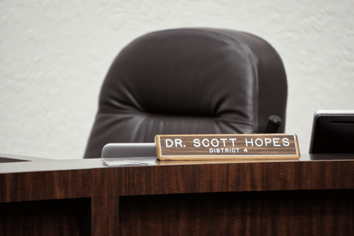 Dr. Scott Hopes Manatee School Board empty seat
