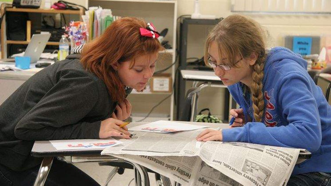 Civics class at Gulf Middle School