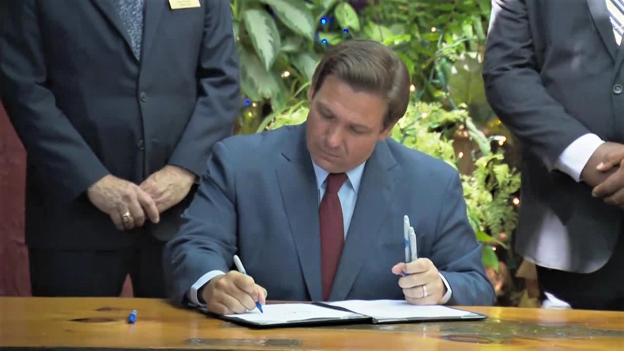 Gov. Ron DeSantis signs 2021 budget