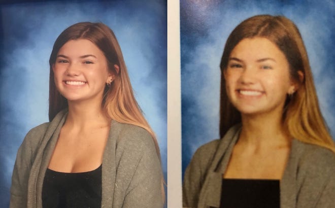 Riley O'Keefe, a student at Bartran Trail High School, who had her yearbook photos edited without consent.