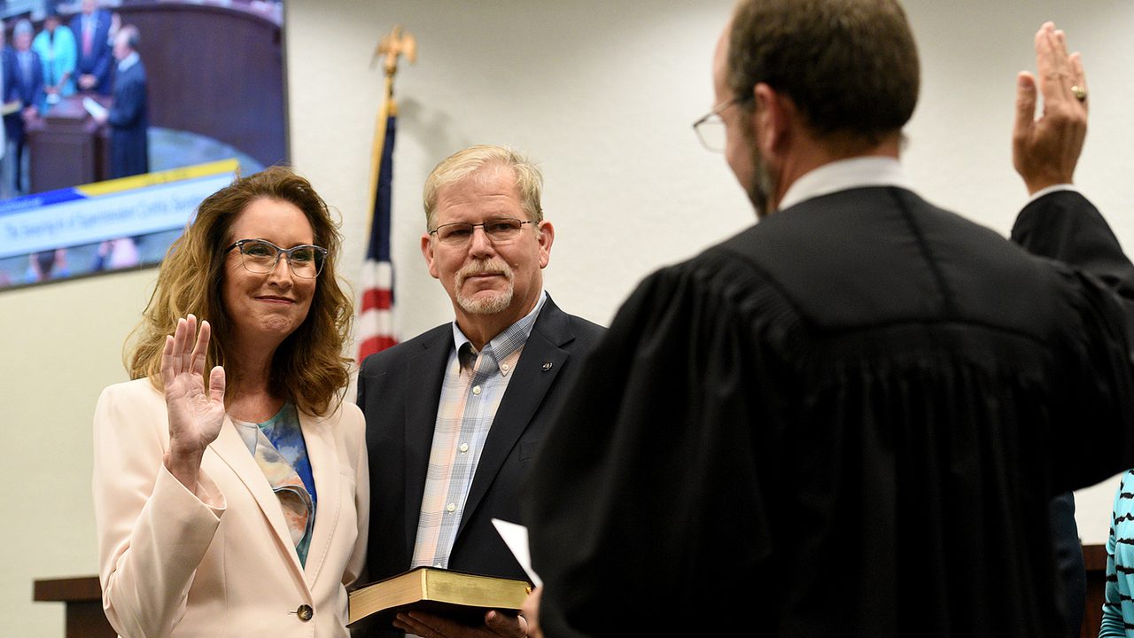 Cynthia Saunders, formerly the deputy superintendent of instructional services, became the superintendent of Manatee County schools on Thursday afternoon. BY GIUSEPPE SABELLA